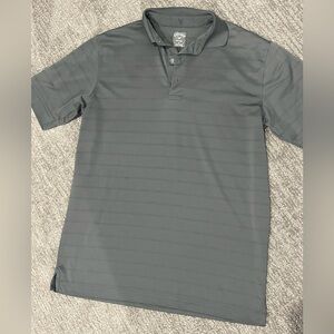 Men’s Gray Striped Calloway Golf Shirt Sz S